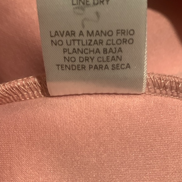 Fashion Nova spaghetti, strap coral stretchy fitted dress - Picture 9 of 10